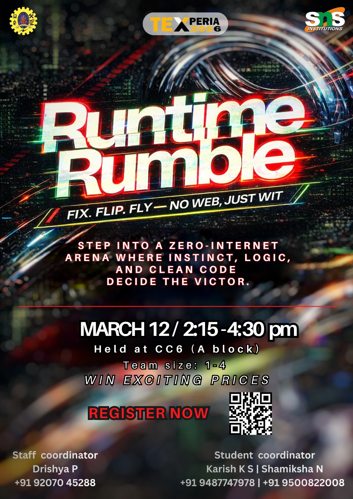 Runtime Rumble 2026 Technical Event Poster 